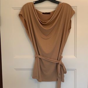 Tan and Gold Top from The Limited